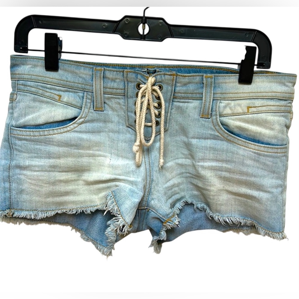 LF CARMAR  Denim Shorts W/Lacing